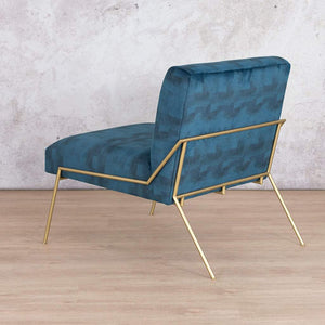 Birkin Fabric Armchair - Twilight Blue Fabric Armchair Leather Gallery 