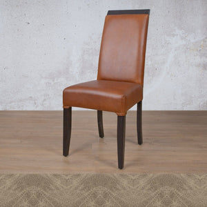 Urban Leather Dark Mahogany Dining Chair Dining Chair Leather Gallery Bedlam Taupe 
