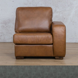 Stanford Leather 1 Seater Left Arm Leather Gallery Bedlam Blue Night WAREHOUSE COLLECTION - PINETOWN OR NORTHRIDING Full Foam