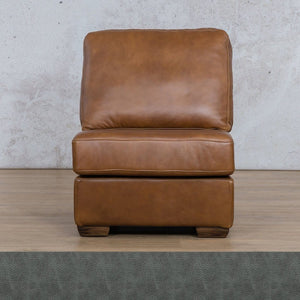 Stanford Leather Armless Chair Leather Gallery Bedlam Blue Night WAREHOUSE COLLECTION - PINETOWN OR NORTHRIDING Full Foam