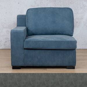 Arizona Leather 1 Seater Right Arm Leather Gallery Bedlam Blue Night WAREHOUSE COLLECTION - PINETOWN OR NORTHRIDING Full Foam