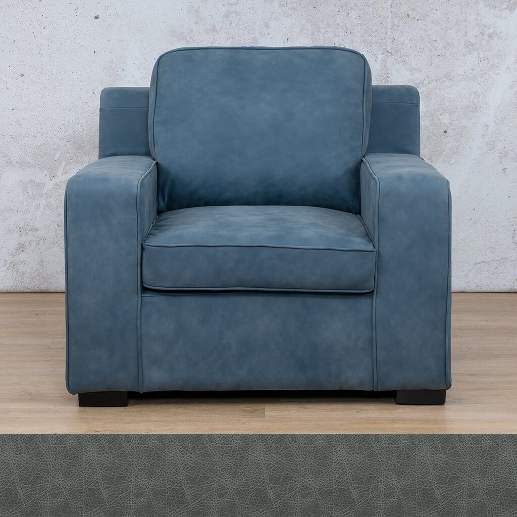 Arizona 1 Seater Leather Sofa Leather Sofa Leather Gallery Bedlam Blue Night 