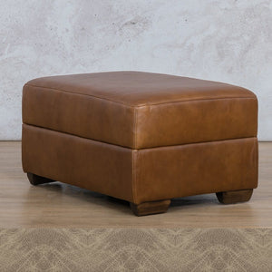 Stanford Leather Ottoman Leather Sofa Leather Gallery Bedlam Taupe WAREHOUSE COLLECTION - PINETOWN OR NORTHRIDING Full Foam