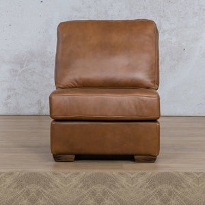 Stanford Leather Armless Chair Leather Gallery Bedlam Taupe WAREHOUSE COLLECTION - PINETOWN OR NORTHRIDING Full Foam