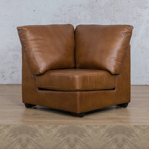 Stanford Leather Corner Leather Gallery Bedlam Taupe WAREHOUSE COLLECTION - PINETOWN OR NORTHRIDING Full Foam