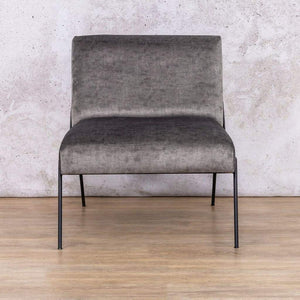 Birkin Fabric Armchair - Charcoal Grey Fabric Armchair Leather Gallery Charcoal Grey 700 x 750 x 550 