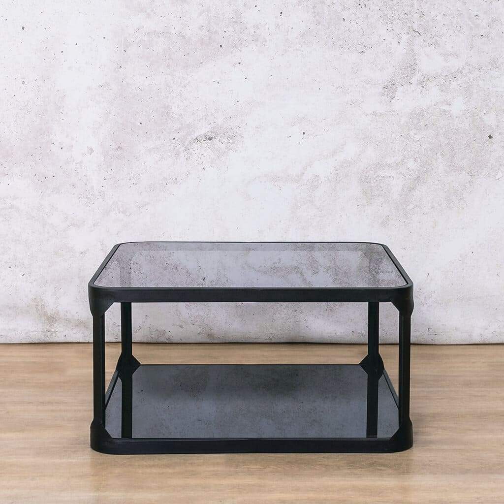 Front view of the Bristol Glass Coffee Table | Coffee Table Sets of 2 | Coffee Table Collection at Leather Gallery | Coffee Tables for sale | Modern Coffee Table | Coffee Tables | coffee tables south africa | rectangle coffee table 