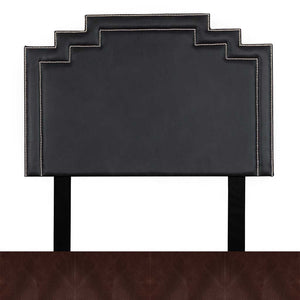 Royal Coffee Leather Sample | Queen Sized Crown Leather Headboard | Queen Bedroom Set Leather Gallery | Queen Headboard | Headboards | Modern Headboards | Headboards For Sale | Bed Headboard