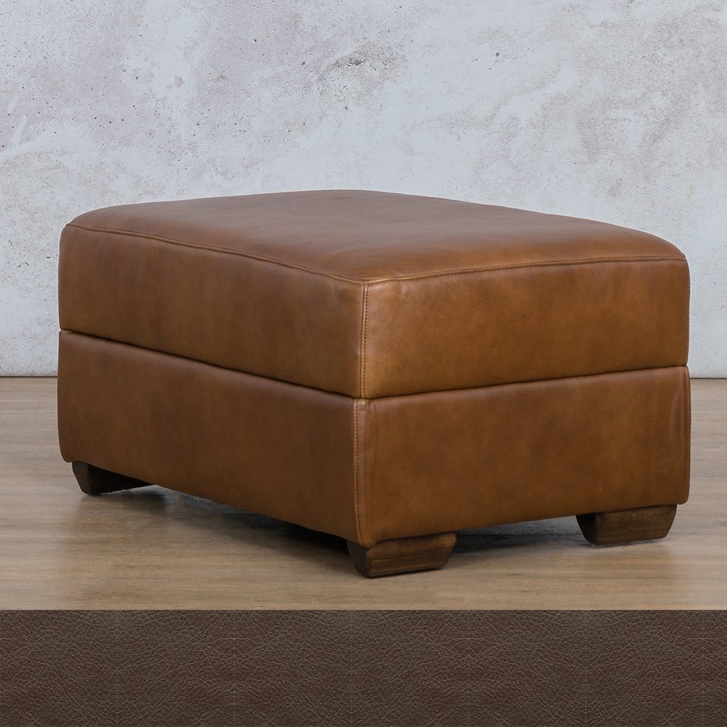 Stanford Leather Ottoman Leather Sofa Leather Gallery Country Ox Blood WAREHOUSE COLLECTION - PINETOWN OR NORTHRIDING Full Foam