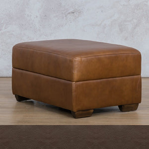 Stanford Leather Ottoman Leather Sofa Leather Gallery Country Ox Blood WAREHOUSE COLLECTION - PINETOWN OR NORTHRIDING Full Foam