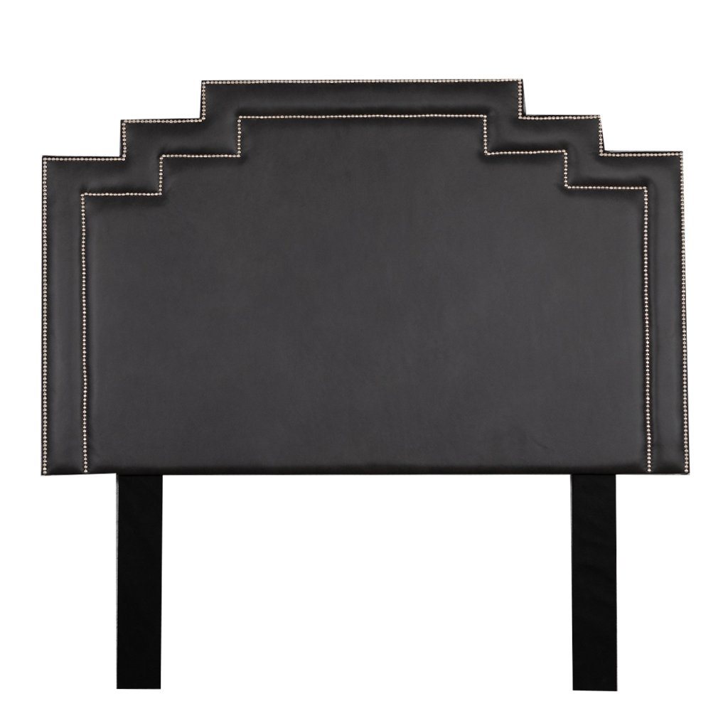 Crown Leather Headboard in Deep Mocha | King Bedroom Set Leather Gallery | King Size Headboard | Headboards | Modern Headboards | Headboards For Sale | Bed Headboard 