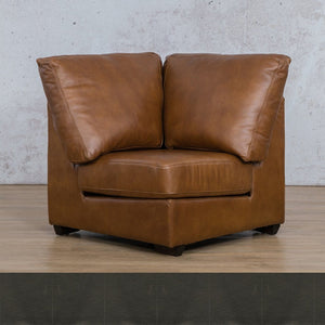 Stanford Leather Corner Leather Gallery Czar Anthracite WAREHOUSE COLLECTION - PINETOWN OR NORTHRIDING Full Foam
