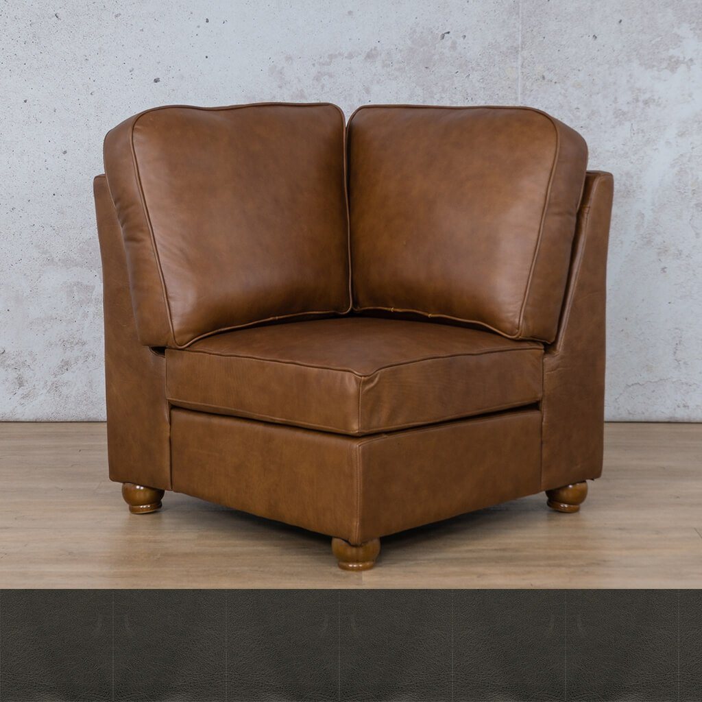 Salisbury Leather Corner Leather Gallery Czar Anthracite WAREHOUSE COLLECTION - PINETOWN OR NORTHRIDING Full Foam