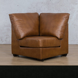 Stanford Leather Corner Leather Gallery Czar Black WAREHOUSE COLLECTION - PINETOWN OR NORTHRIDING Full Foam