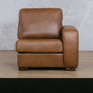 Stanford Leather 1 Seater Left Arm Leather Gallery Czar Black WAREHOUSE COLLECTION - PINETOWN OR NORTHRIDING Full Foam