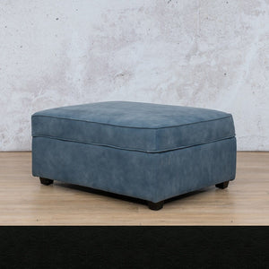 Arizona Leather Ottoman Leather Sofa Leather Gallery Czar Black WAREHOUSE COLLECTION - PINETOWN OR NORTHRIDING Full Foam