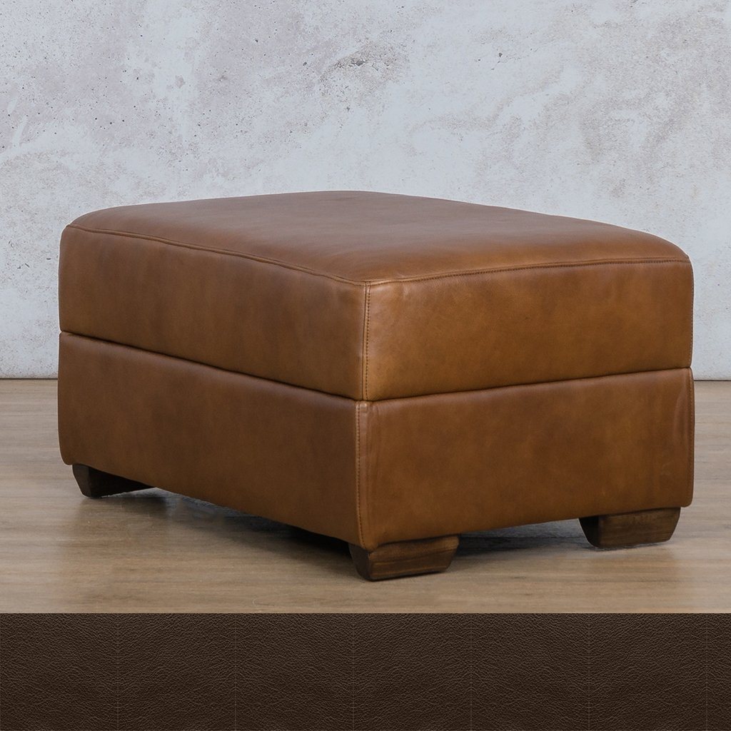 Stanford Leather Ottoman Leather Sofa Leather Gallery Czar Ox Blood WAREHOUSE COLLECTION - PINETOWN OR NORTHRIDING Full Foam