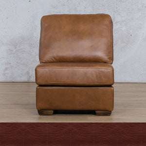 Stanford Leather Armless Chair Leather Gallery Czar Ruby WAREHOUSE COLLECTION - PINETOWN OR NORTHRIDING Full Foam