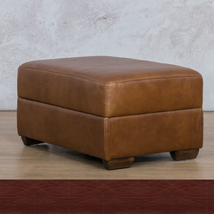 Stanford Leather Ottoman Leather Sofa Leather Gallery Czar Ruby WAREHOUSE COLLECTION - PINETOWN OR NORTHRIDING Full Foam