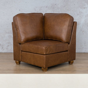 Salisbury Leather Corner Leather Gallery Czar White WAREHOUSE COLLECTION - PINETOWN OR NORTHRIDING Full Foam