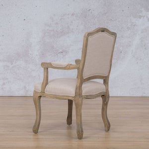Duke Carver Antique Grey Oak Dining Chair - Warehouse Clearance Dining Chair Leather Gallery 
