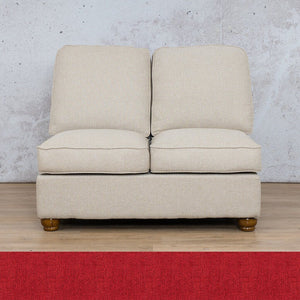 Salisbury Fabric Armless 2 Seater Fabric Sofa Leather Gallery Delicious Cherry WAREHOUSE COLLECTION - PINETOWN OR NORTHRIDING Full Foam