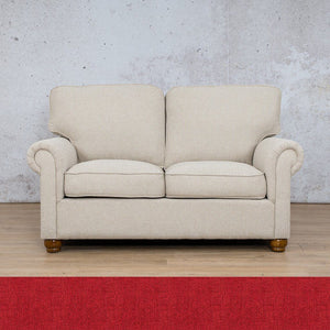 Salisbury Fabric 2 Seater Fabric Sofa Leather Gallery Delicious Cherry 