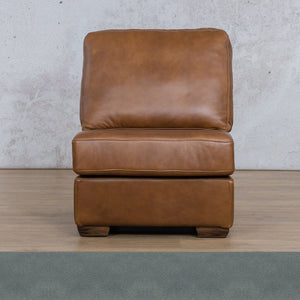 Stanford Leather Armless Chair Leather Gallery Flux Blue WAREHOUSE COLLECTION - PINETOWN OR NORTHRIDING Full Foam
