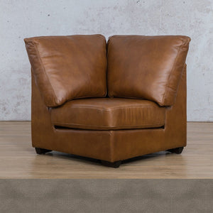 Stanford Leather Corner Leather Gallery Flux Grey WAREHOUSE COLLECTION - PINETOWN OR NORTHRIDING Full Foam