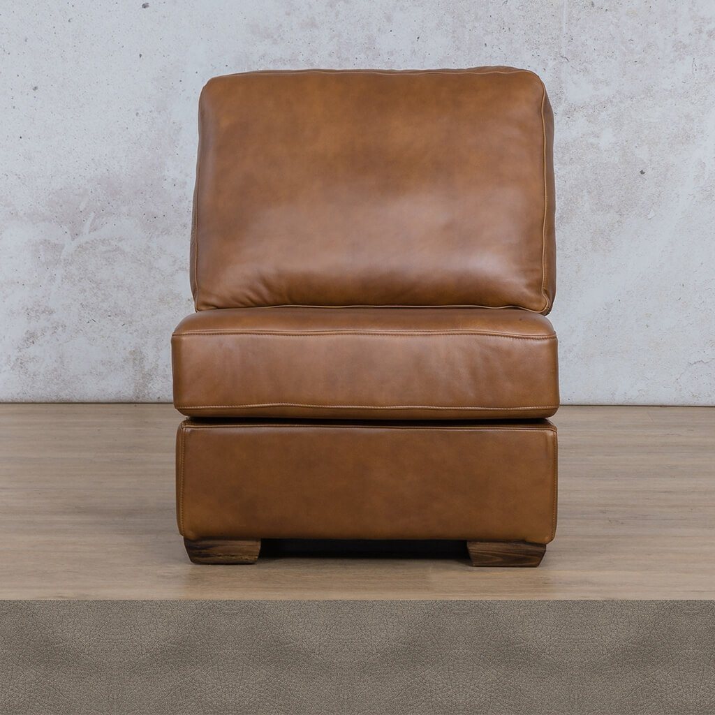 Stanford Leather Armless Chair Leather Gallery Flux Grey WAREHOUSE COLLECTION - PINETOWN OR NORTHRIDING Full Foam