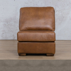 Stanford Leather Armless Chair Leather Gallery Flux Grey WAREHOUSE COLLECTION - PINETOWN OR NORTHRIDING Full Foam