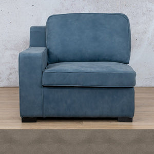 Arizona Leather 1 Seater Right Arm Leather Gallery Flux Grey WAREHOUSE COLLECTION - PINETOWN OR NORTHRIDING Full Foam