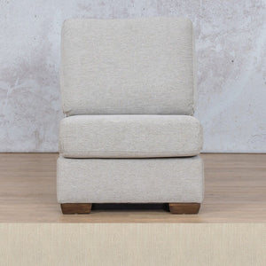 Stanford Fabric Armless Chair Leather Gallery Frost Cream WAREHOUSE COLLECTION - PINETOWN OR NORTHRIDING Full Foam