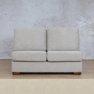 Stanford Fabric Armless 2 Seater Leather Gallery Frost Cream WAREHOUSE COLLECTION - PINETOWN OR NORTHRIDING Full Foam
