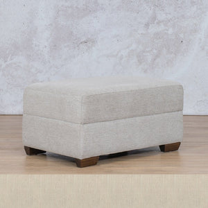 Stanford Fabric Ottoman Fabric Sofa Leather Gallery Frost Cream WAREHOUSE COLLECTION - PINETOWN OR NORTHRIDING Full Foam