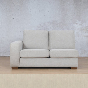 Stanford Fabric 2 Seater Right Arm Leather Gallery Frost Cream WAREHOUSE COLLECTION - PINETOWN OR NORTHRIDING Full Foam