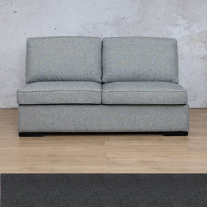 Arizona Fabric Armless 2 Seater Fabric Sofa Leather Gallery Harbour Grey WAREHOUSE COLLECTION - PINETOWN OR NORTHRIDING Full Foam