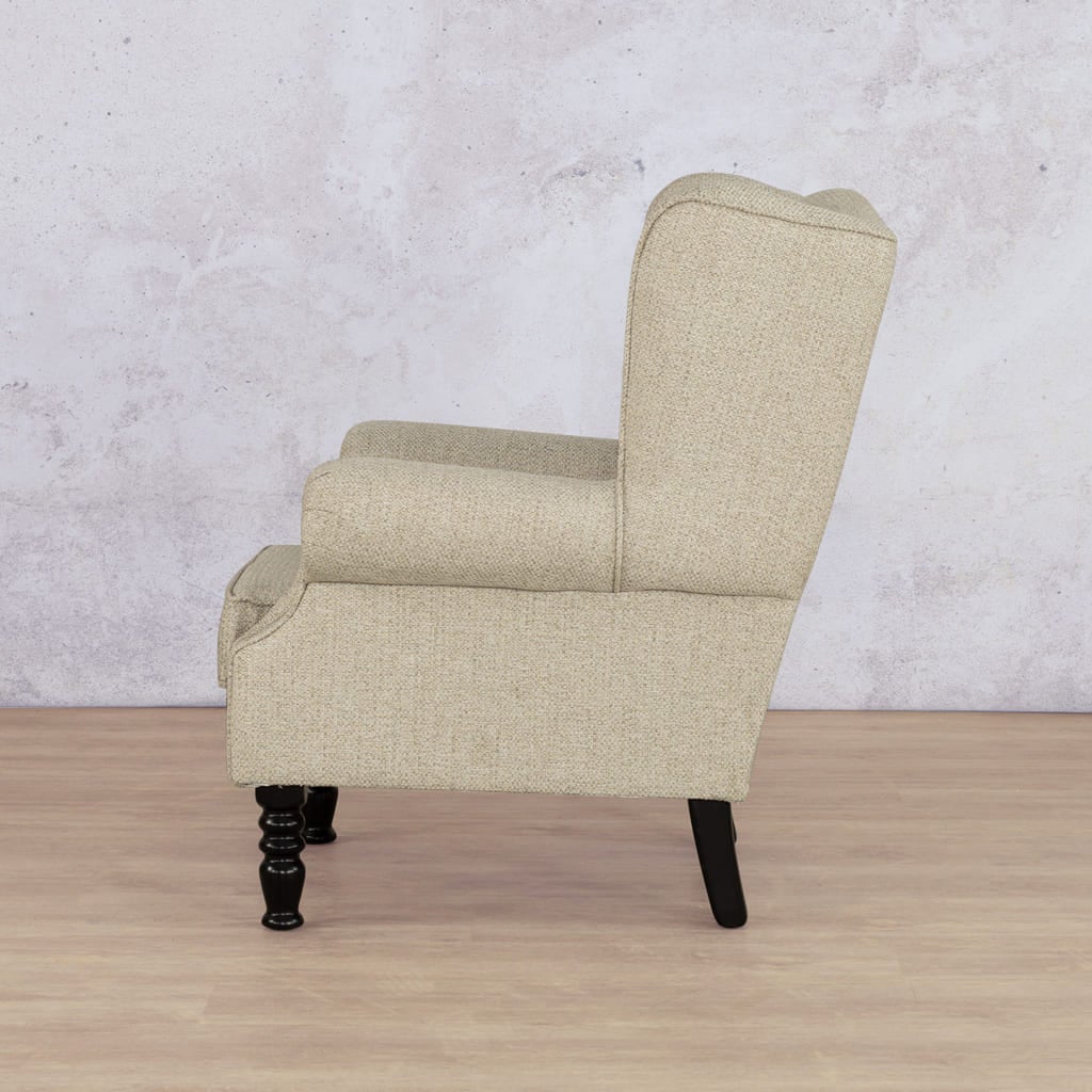 Jefferson Fabric Wingback Armchair Occasional Chair Leather Gallery 