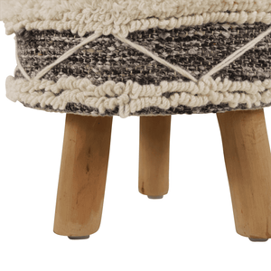 Joel Woven Stool Ottoman Leather Gallery  | ottomans for sale 