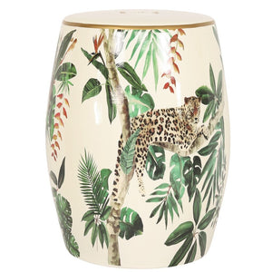 Jungle Stool Leather Gallery  | ottomans for sale 