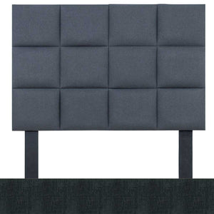Onyx Black Fabric Sample of the Kellerman Fabric Headboard | Queen Bedroom Set Leather Gallery | Modern Headboards | Headboards For Sale | Bedroom Headboard | Queen Headboard | Headboards