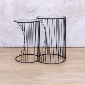 Lapu Occasional Side Table - Set Of 2 Coffee Table Leather Gallery 