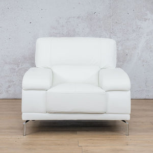 Adaline 1 Seater Leather Sofa Leather Sofa Leather Gallery White 