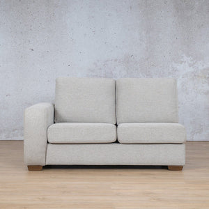 Stanford Fabric 2 Seater Right Arm Leather Gallery Pebble WAREHOUSE COLLECTION - PINETOWN OR NORTHRIDING Full Foam