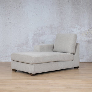 Stanford Fabric Chaise Right Arm Leather Gallery