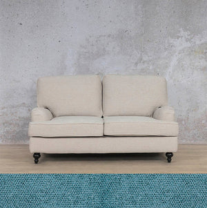 Liberty Fabric 2 Seater Sofa Fabric Sofa Leather Gallery Air Force Blue 
