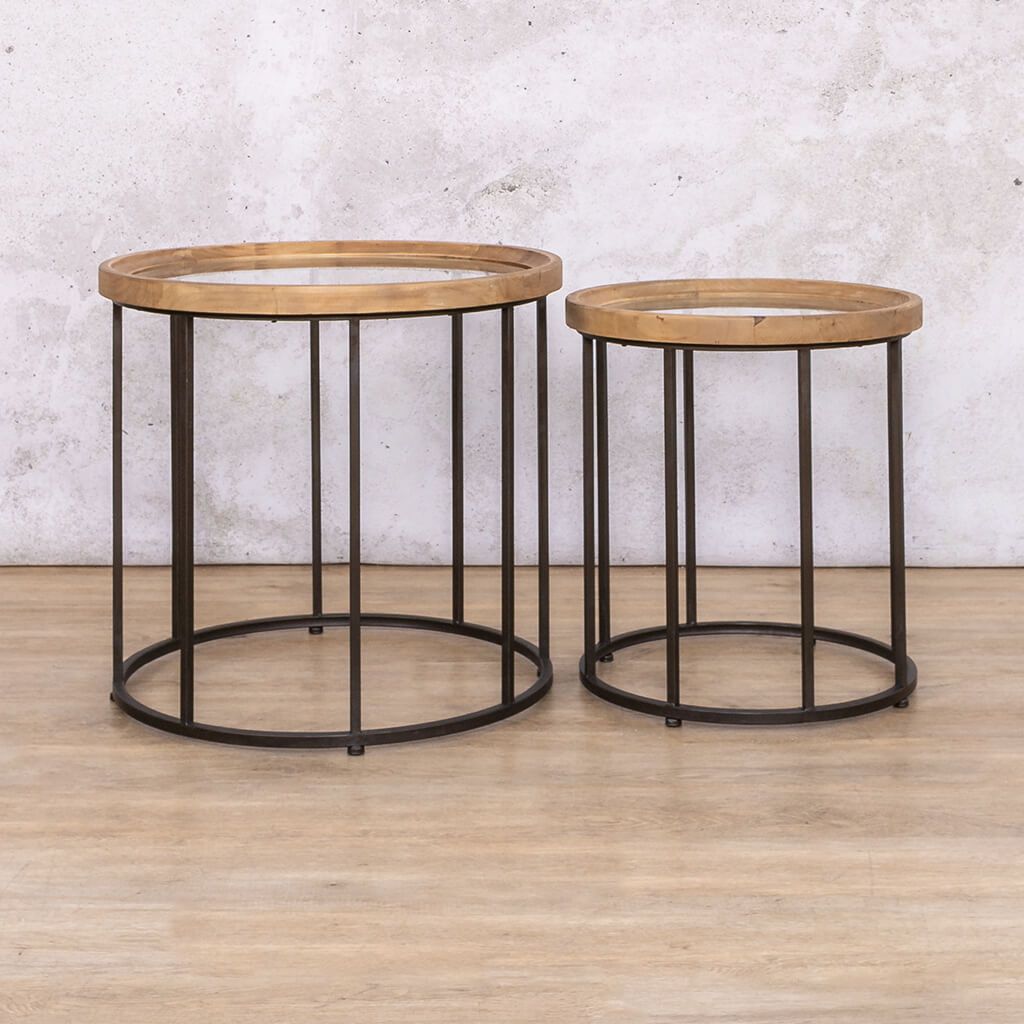 Maydon Side Table - Set of 2 Side Table Leather Gallery 