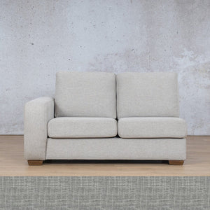 Stanford Fabric 2 Seater Right Arm Leather Gallery Mirage Grey WAREHOUSE COLLECTION - PINETOWN OR NORTHRIDING Full Foam