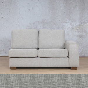 Stanford Fabric 2 Seater Left Arm Leather Gallery Mirage Grey WAREHOUSE COLLECTION - PINETOWN OR NORTHRIDING Full Foam