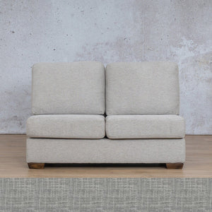 Stanford Fabric Armless 2 Seater Leather Gallery Mirage Grey WAREHOUSE COLLECTION - PINETOWN OR NORTHRIDING Full Foam